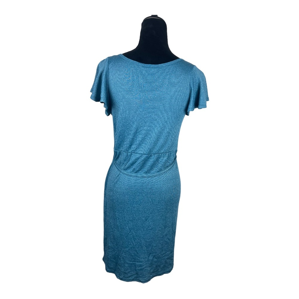 Michael Stars Short Sleeve Tie Waist Midi Dress One Size Fits All - Picture 4 of 8